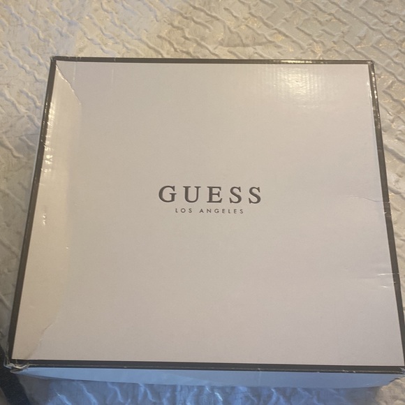 NIB NWT Guess ankle glitter boots sz 10 heels - Picture 3 of 6